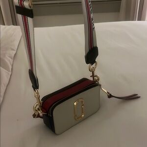 Marc Jacobs Crossbody Bag in Cream, Red, and Black
